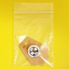 Vtg. PHARMACY TECHNICIAN Caduceus Rx Cross Round Enamel Lapel Pin