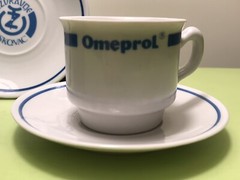 OLD PHARMACEUTICAL MEDICINE RANISAN LECEDIL.. DRUG ADVERTISING COFFEE SET 1970’s