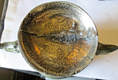 VINTAGE CAST PEWTER APOTHECARY MORTAR, RICHARD A. KLEIN INC. NORWOOD, MA, USED