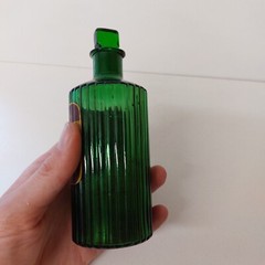 Labeled Wright Layman Umney Ltd London Emetic Ribbed Chemists Apothecary Bottle