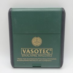 Vasotec Green Post-It Notepad Holder Pharmaceutical Drug Rep Promo Advertisement