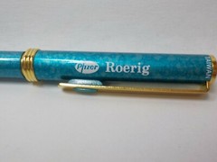 VINTAGE PFIZER ROERIG DIFLUCAN FLUCONAZOLE DRUG REP PEN METAL TAIWAN