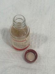 McNeil Butibel Elixir EMPTY VTG Butabarbital Medicine Sample Bottle RARE Pharma