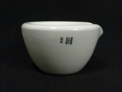 Vintage Used Coors USA Lab Mortar 522-00 and Pestle 000 Set, #5