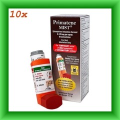 10X Primatene Mist Epinephrine Inhalation Aerosol 0.125 mg Per Spray- New Sale