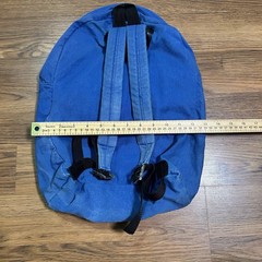 Vintage Zoloft Pharmaceutical Drug Rep Promotional Backpack Canvas Logo Blue