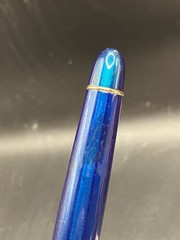 ZYRTEC Blue Gold Heavy Metal Medical Drug Rep Ballpoint Pen Cetirizine HCl WORKS