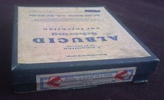 ANTIQUE medical pharmaceutical „ALBUCID-SHERING-BERLIN“-unopened box w.5 amp.