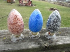 HIMALAYAN SALT Show Bottle DISPLAY Dome LABORATORY APOTHECARY SCIENCE Chemical !