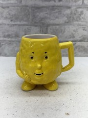 Vintage Actos Family Pharmaceutical Drug Rep Mug Pancreas Character Yellow