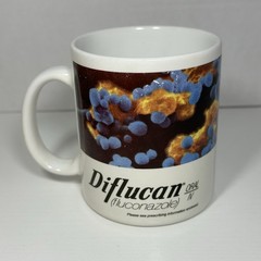 Diflucan Drug Rep Pharmaceutical Promo Advertising Mug – Colorful Fungus Design