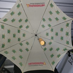 Augmentin Pharmaceutical Advertising Umbrella Frogs