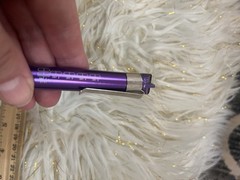 RARE VINTAGE 1990s Purple Metal Pen Flashlight Pharmaceutical Rep Pharmacy Zith
