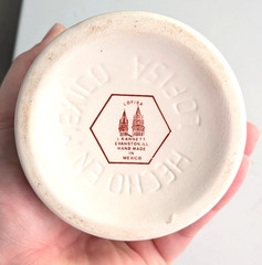 Vtg Darvocet Ceramic Apothecary Jar By Lilly Made Mexico