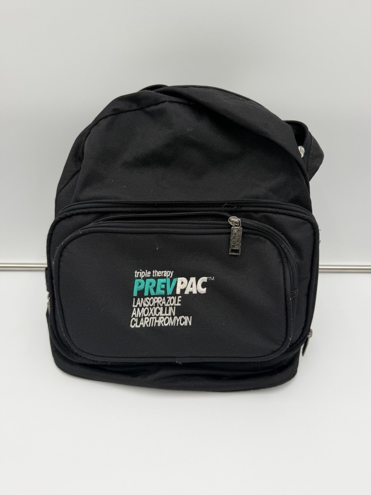 Vintage PREVPAC Pharmaceutical Promo Foldable Backpack Medical Drug Rep