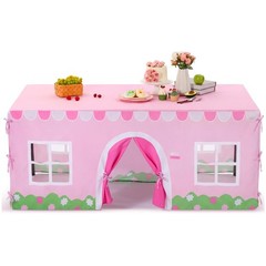 Oudain 10ft x 7.5ft Large Tablecloth Playhouse for Kid Table Fort Cover Table…