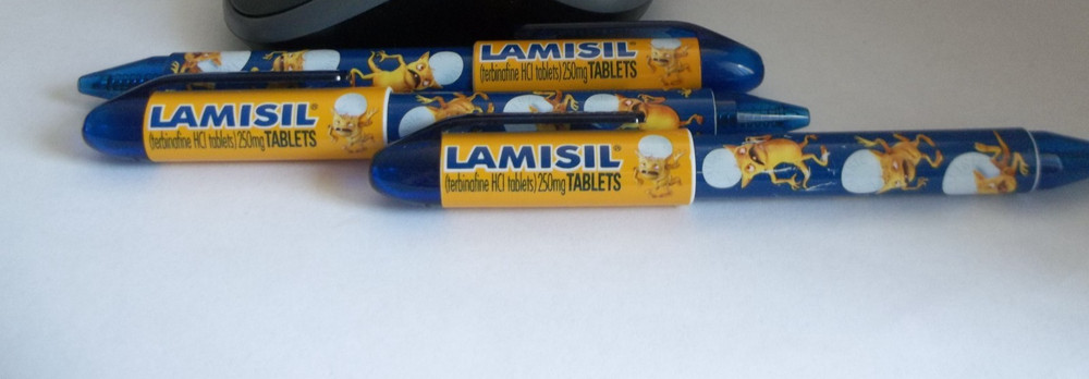 Lamisil Pharmaceutical Promo Pens – Medium Weight Plastic – Lot of 3 – Untested