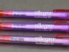 Allegra PENS Drug Rep Pharmaceutical Promo Rotating Barrel Lot of 3 Dry Ink