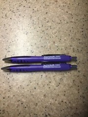 2 X Drug Rep Pharmaceutical Pens Set ADVAIR DISKUS Purple ~ RARE