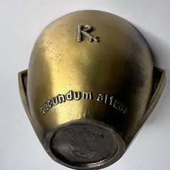 Rx Pharmacy Class 1972 Secundum Artem Brass Mortar and Pestle Schering HEAVY