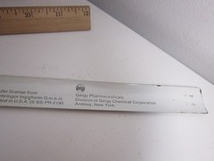 Preludin Slap Ruler in Box Pharmaceutical Drug Rep Promo Apothecary Pharmacy
