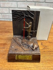 Vintage RARE Pharmaceutical Rep Calan SR Verapamil LTD ED Sculpture-Bookend