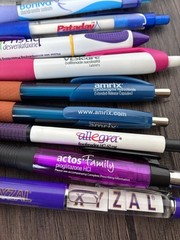 Lot of Pharmaceutical Rep Drug Pens Promo Items Xyzal Boniva Allegra Mobic Amrix