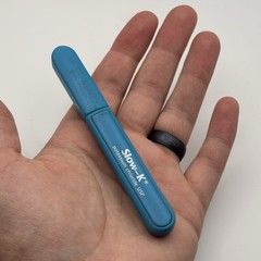 Vtg SLOW-K Travel Scissors Blue Drug Rep Potassium Chloride USP
