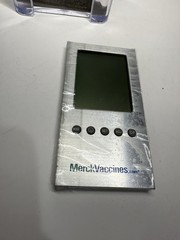 Vintage Merck Vaccines Desk Organizer w/ Digital LCD Clock Thermometer