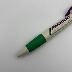 Vtg AVAPRO Pen Plastic Retractable Drug Rep – White Purple Green