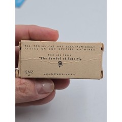 Trojan Enz Vintage Prophylactics Box No 100 Historical Collectible