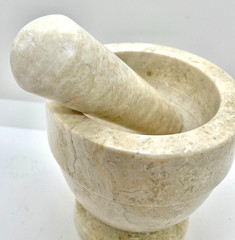 Vintage Italian Marble Mortar and Pestle 4″ x 4″ 1960’s