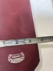 Upjohn Academy Men’s Silk Blend Tie Vintage Pharmaceutical Drug Company Maroon