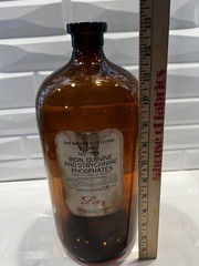 ELIXIR ELI LILLY INDIANAPOLIS Drug Store Apothecary Old One Gallon Brown Bottle