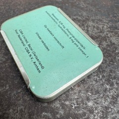Vtg c.1960s SERPATONIL Advertising Medical Tin – GERMAN – EMTPY / NO CONTENTS