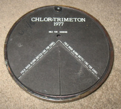 Vtg Chlor-Trimeton 1977 6″ round Bronze Secundum Artem Rx Apothecary PHARMACIST