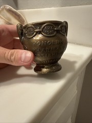 Vintage 1979 Shering RX Mortar & Pestle Honoring Pharmacy Fraternities