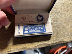 Vintage Medical Pharmacy Prescription Box Ford’s Orange New Jersey