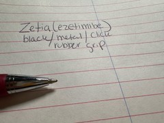 Zetia Drug Rep Promo Pen Heavy Metal Click Black Ink
