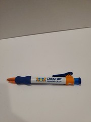 Crestor Promotional Storage Cup & Pen | Pharmaceutical Drug Rep Advertising