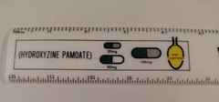 VTG White Desk Ruler Pfizer Laboratories Promotional VISTARIL (Hydroxyzine) 12″