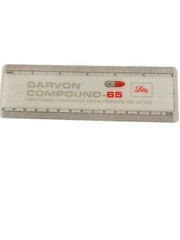 Lilly Promotional Ruler Vintage Darvocet-N Darvon Compound 65 cir 1965 USA