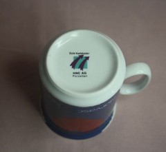 ADVERTISING NORVASC CUPS / MUGS RED HEART & BLUE ECHT KARLBADER HNC AG PORCELAIN