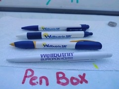 Wellbutrein Pens 4 Lot Drug Rep Plastic Various Pharma Movie Prop New Swag Adver