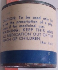 1940’s-50’s Southern Drug Company Salicylic Acid Full Container