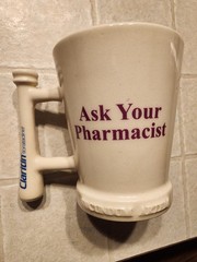 Vtg Claritin Ceramic Mug-Pharmacy America’s Most Trusted Profession, Ceramic Mug