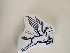 pharmaceutical drug rep collectibles Pegasys towel in plastic. Roche