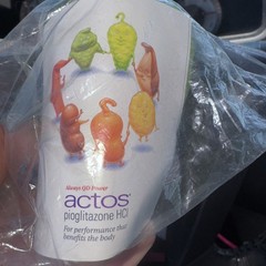 Actos Pharmaceutical Drug Rep Squishy Stress Ball Character In Plastic
