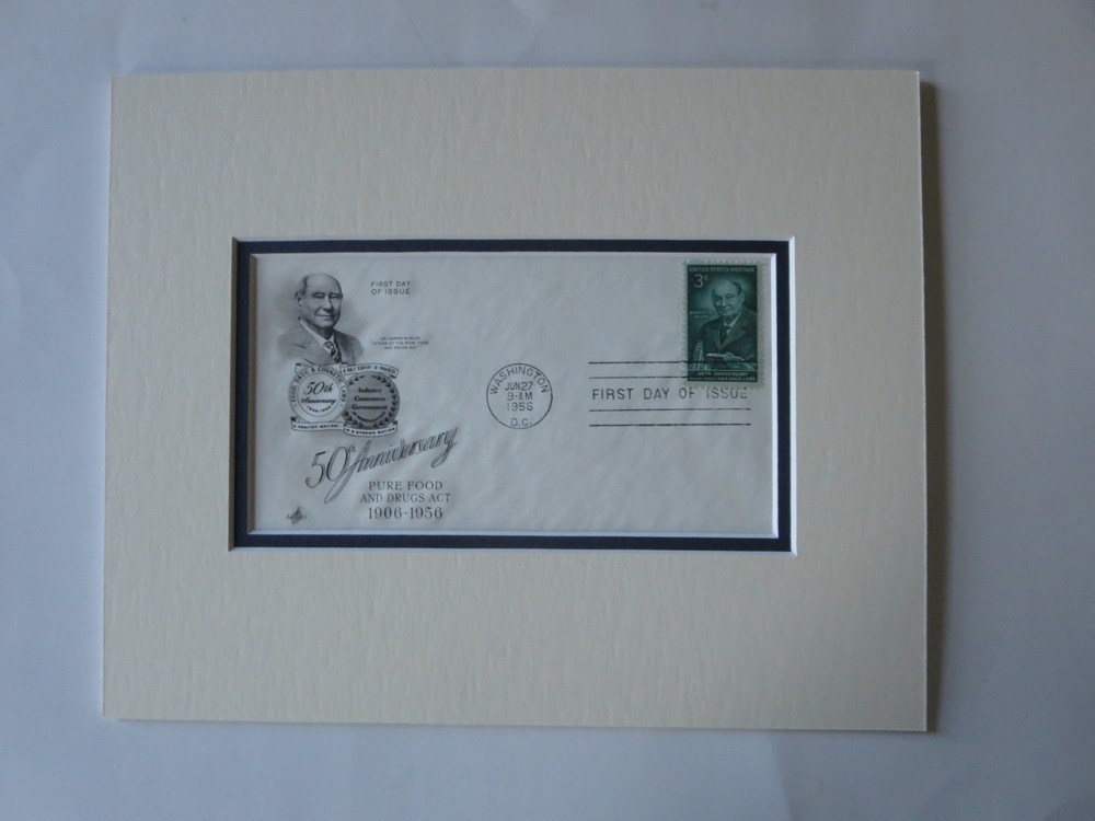 Pure Food & Drug Act & Dr. Harvey Wiley and the First Day Cover of its own stamp