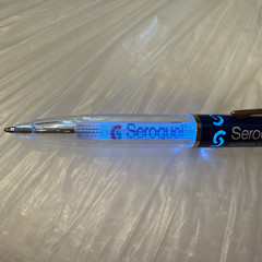 Drug Rep SEROQUEL Collectible Heavy Metal LIght Up Pen RARE